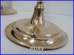 Brass Candlesticks Candlestick Barley Twist Pair Unscrew 25cm / 10 Vintage