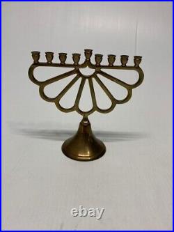 Brass copper Antique vintage candle holder