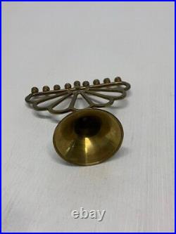 Brass copper Antique vintage candle holder