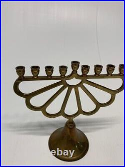 Brass copper Antique vintage candle holder