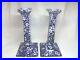 Burleigh-Calico-2-x-Candlesticks-Candle-Holders-Pair-Floral-Blue-White-Rare-01-vnn