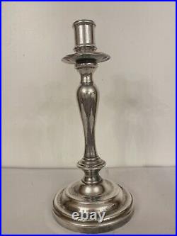 CHRISTOFLE French Sterling Silver Plated Vintage Candlestick ALBI Candle Holder