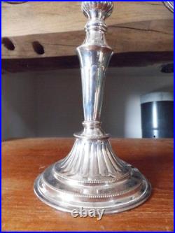 Candelabra Candlestick Elkington Vintage 3 Branch Silver plated 1965 hand chased