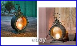 Candle Holders Wall Hanging Vintage European Candlestick Metal+Glass 20x12x34cm