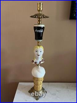 Candlestick Candleholder Sculpture Brass & Vintage Ceramic Salt Pepper Shakers