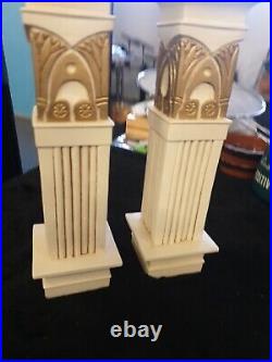 Candlestick Holders. Vintage Very Heavy. Egyptian Style