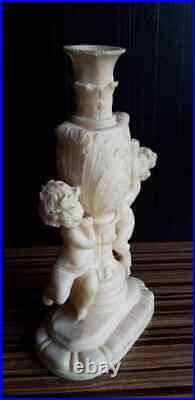Candlestick with angels of the USSR. Resin 70s