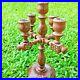 Ceylon-Vintage-Rose-Wood-Candlestick-Holder-Brass-Embed-Pillar-Taper-Handcraft-01-txs