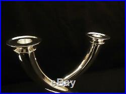 Christofle Silver Plated Gio Ponti Horn Horns Candlestick Vintage