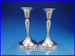 Codan Mexican Sterling Silver Pair of Candlesticks Vintage (#4507)