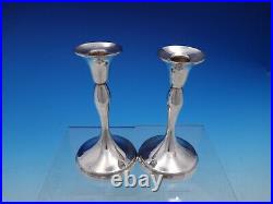 Codan Mexican Sterling Silver Pair of Candlesticks Vintage (#4507)