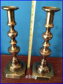 Collection Of Antique And Vintage Metal Candlesticks