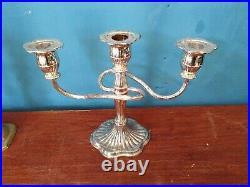 Collection Of Antique And Vintage Metal Candlesticks