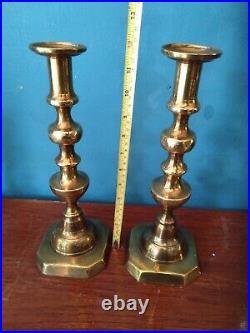 Collection Of Antique And Vintage Metal Candlesticks