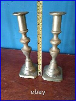 Collection Of Antique And Vintage Metal Candlesticks