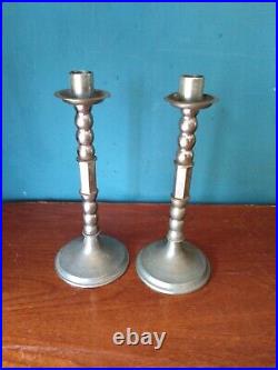 Collection Of Antique And Vintage Metal Candlesticks