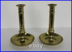 Couple Vintage Candle Sticks Candle Holders Brass Sliding candle holders