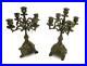 Couple-Vintage-Gorgeous-Brass-Ornate-Embossed-5-arm-Candle-Holder-Sticks-Candela-01-pj