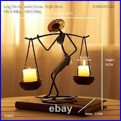 Creative Metal Candlestick Vintage Home Decoration Handmade Candle Holder Gifts