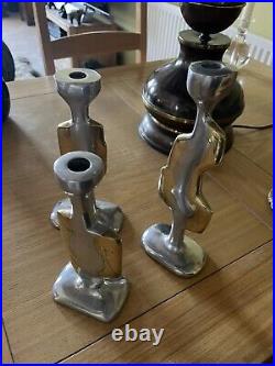 David Marshall Beautiful Vintage RARE set of 3 Candle Sticks Holders