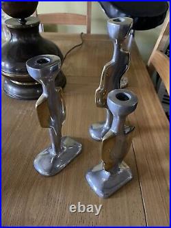 David Marshall Beautiful Vintage RARE set of 3 Candle Sticks Holders