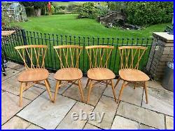 Ercol Candlestick Chairs x 4