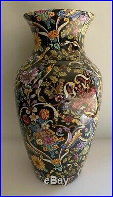 Exquisite and Rare! Vintage GUCCI Flora Vase Tall. And Matching Candlestick