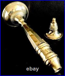Fantastic Quality Vintage English Polished Brass Candlestick (10.25/26cm, 500g)