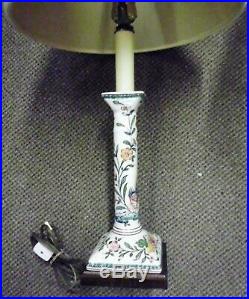 Frederick Cooper, Vintage Pair Ceramic Candlestick Lamps' 21 1/2 REDUCED PRICE