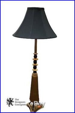 Fredrick Cooper Tyndale Candlestick Tasseled Table Lamp Vintage Regency Style