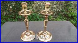 French Candle Sticks Superb Vintage French Bronze Classical Pair Candle Sticks H