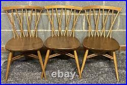 Good Retro Ercol Candlestick Dining Chair, Clean Condition Choice Of 6