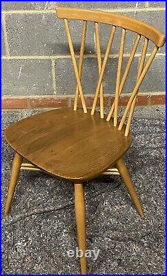 Good Retro Ercol Candlestick Dining Chair, Clean Condition Choice Of 6