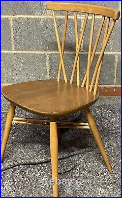 Good Retro Ercol Candlestick Dining Chair, Clean Condition Choice Of 6