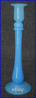 Gorgeous Vintage French Opaline Glass Single Candlestick
