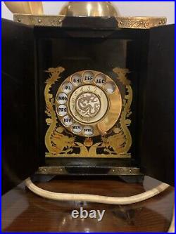 Gorgeous Vintage Mid Century French Inspired Cabinet Candlestick Telephone