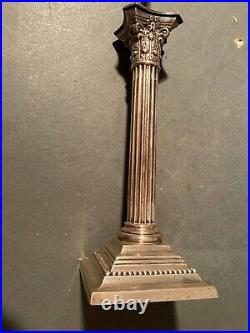 Great Pair of Vintage Gorham Corinthian Column Sterling Silver Candlesticks