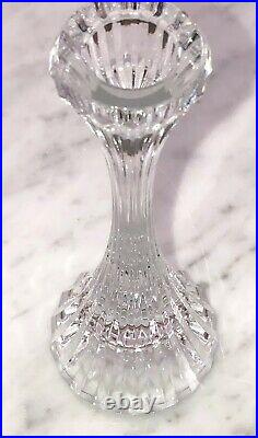 Heavy Vintage Set Of Three Crystal Candlesticks Candle Holder 8 T Baccarat