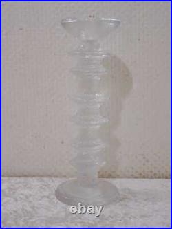 Iittala Design Sarpaneva Glas Candle Festivo Vintage around 1970 24 & 18 CM