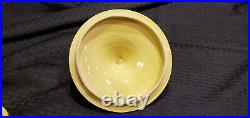 Italian Mottahedeh Yellow & Black Toile Creil Ware Candlestick & Covered Tureen