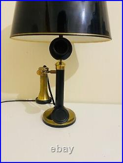 Lamp Candle Stick Telephone Phone Vintage