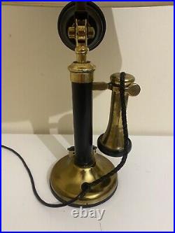 Lamp Candle Stick Telephone Phone Vintage