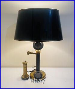 Lamp Candle Stick Telephone Phone Vintage