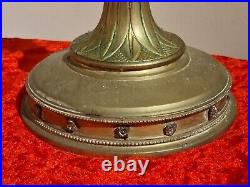 Large 18 Vintage Solid Brass Church Candlestick Candle Holder Weighs 2.5kg