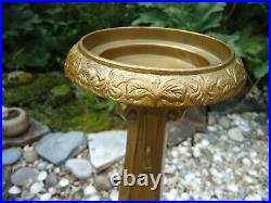 Large Gold Italian Vintage Baroque Style Candle Stick Holder 72cm Tall T/light