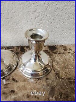 Lot 3 Vintage. 925 TOWLE STERLING SILVER Weighted Candle Sticks holders 3.25