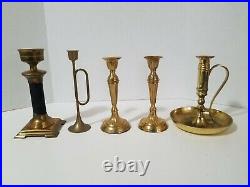 Lot of 20 Vintage Brass Candlestick Candle Holders -Wedding, Party, Home Decor