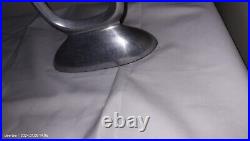 MCM Aluminum Modern Vintage Candlestick attributed to Matthew Hilton ONE 14.25