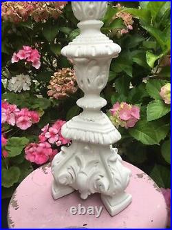 Magnificent Vintage Restored French Rococo candle stick style lamp