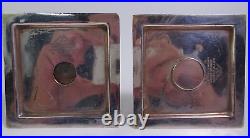 Mappin & Webb Triple Deposit Princes Plate W10848 Candlestick Holder Pair